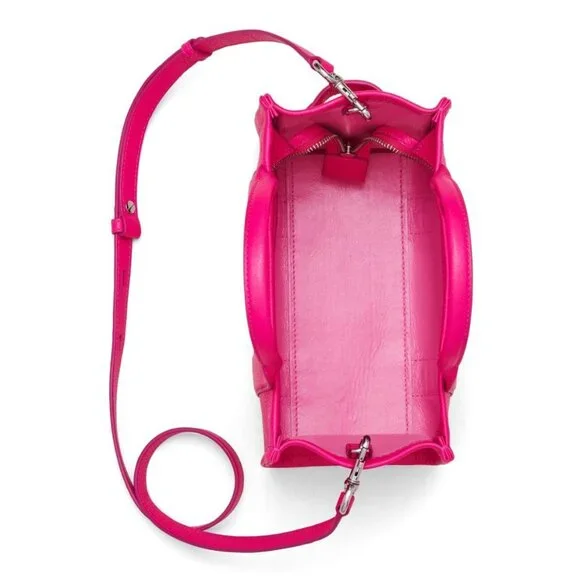 MARC JACOBS The Leather Small Tote – Hot Pink - Picture 4 of 9
